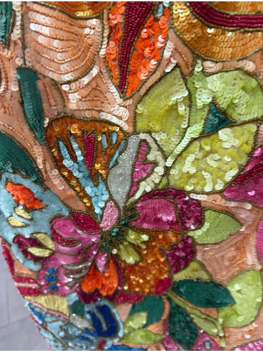 Amanda Uprichard Augustine Floral Sequin Mini Dress Size Medium NWT - Picture 8 of 11